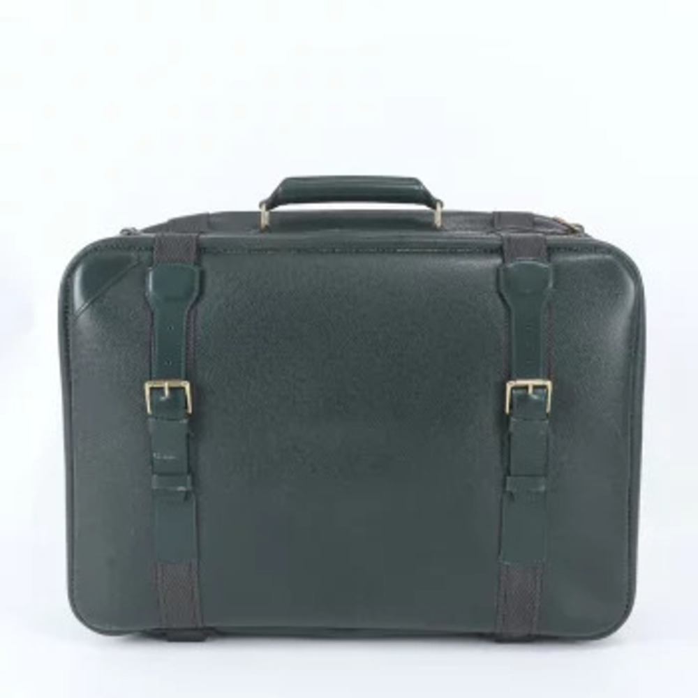 Louis Vuitton Taiga Satellite Leather Boston Bag business travel tote WNR